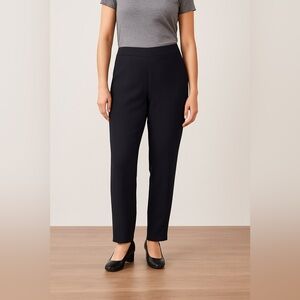Eileen Fisher | Black Straight Leg Slacks | Size Petite Small